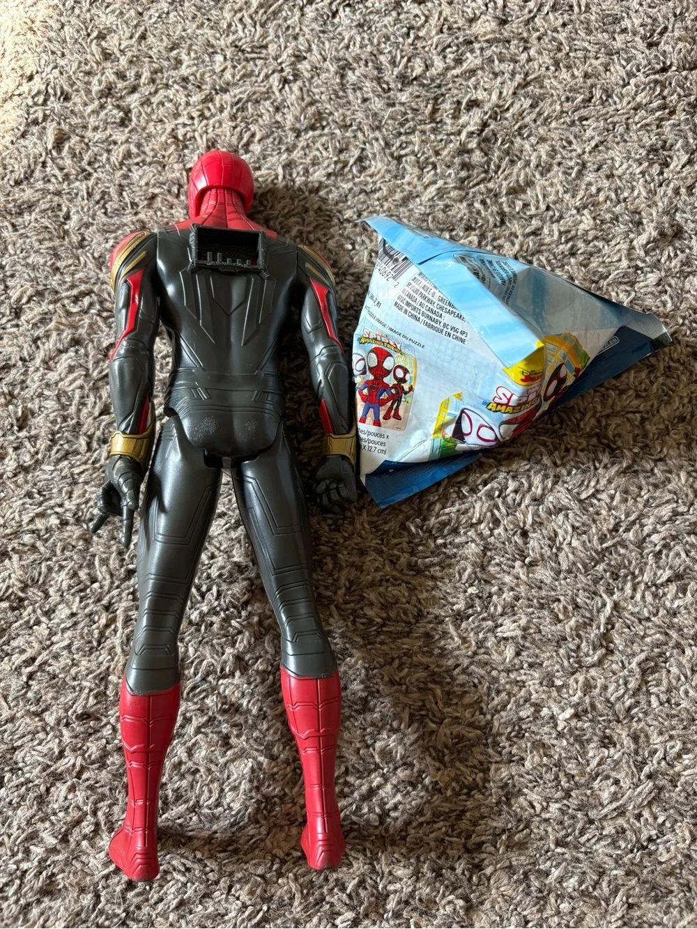 Spider-Man Action Figure - Red, Gold & Gray